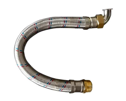Шланг антивібраційний кутовий Solomon 1" НВ 0,8 м. HS3001
