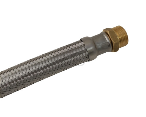 Шланг антивібраційний прямий Tucai EXTRA TWIST 1" 0,8 м. RIVER MG-1-800