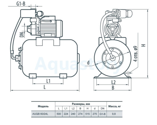 Насосна станція AUQB60/24L Rudes