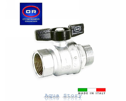 Кран шаровый Rigamonti PN35 3/4" НВ бабочка